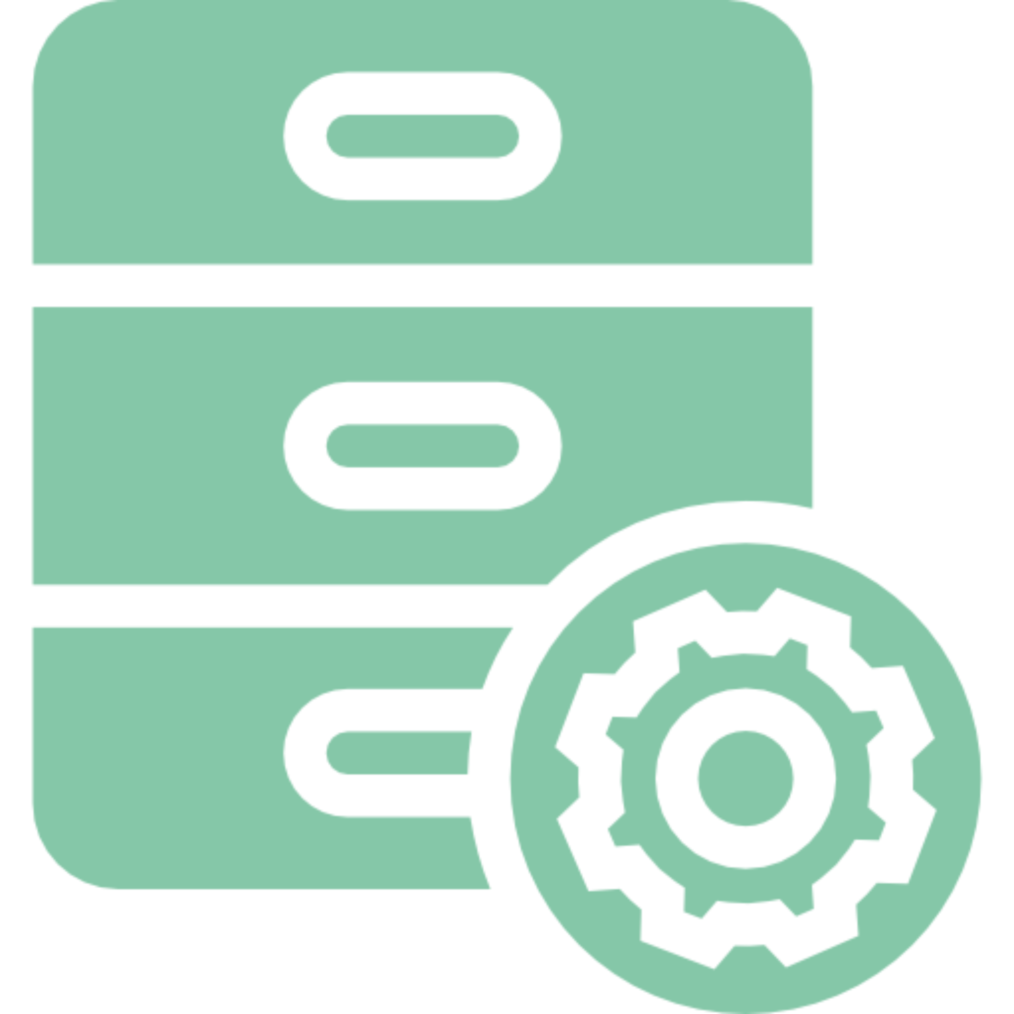 Database server with gear icon